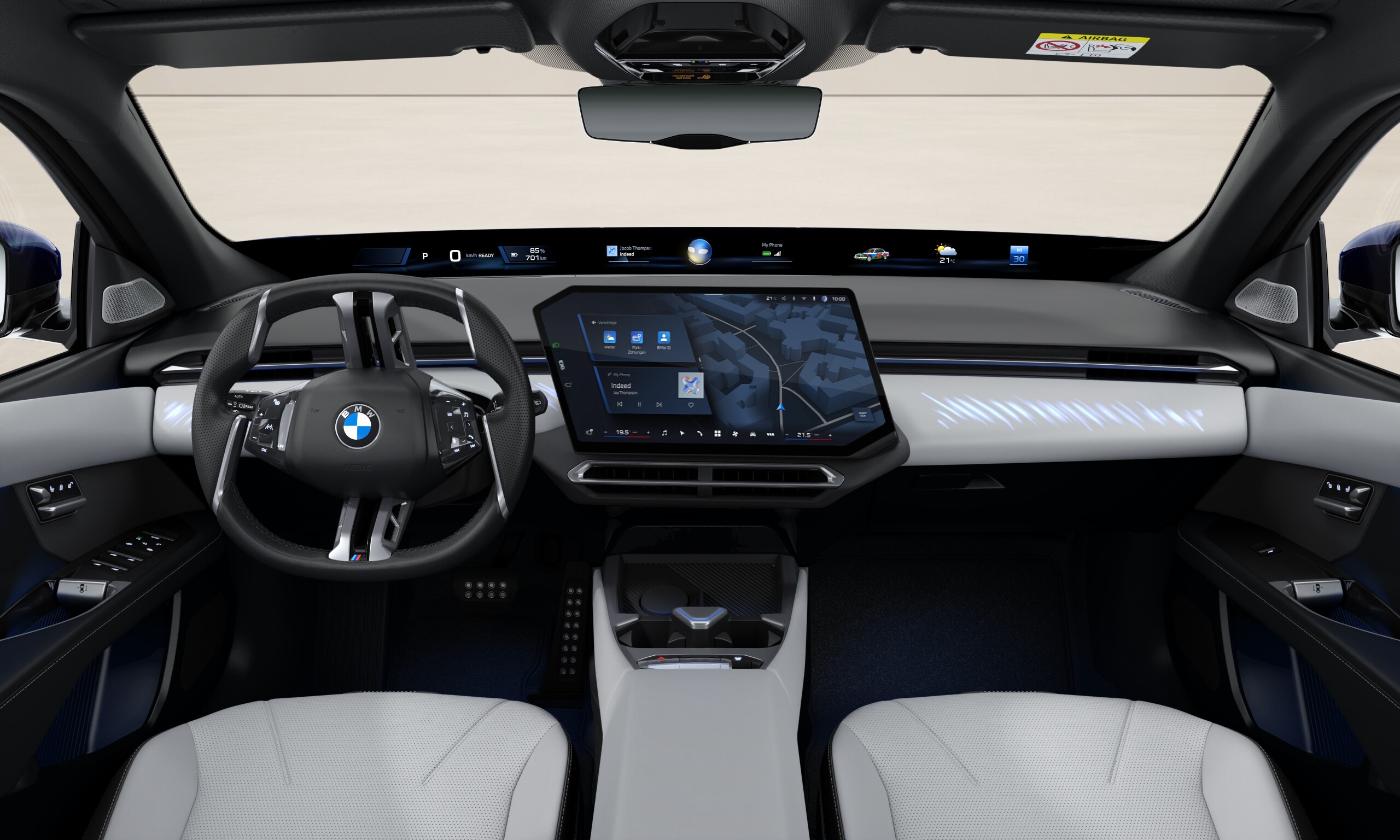 BMW i3 50 xDrive Limuzyna — niebieski, 2026 — zdjęcie 3