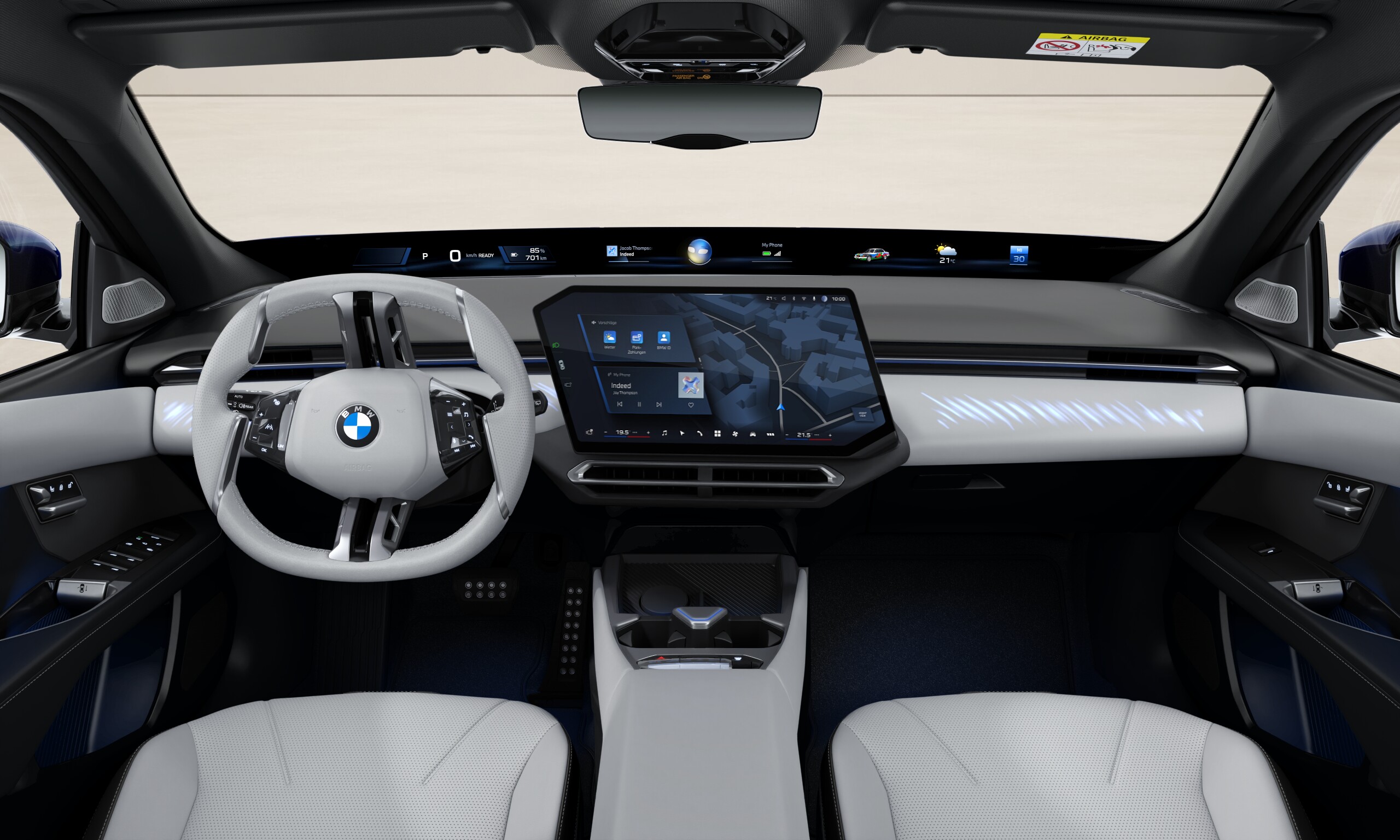 BMW i3 50 xDrive Limuzyna — niebieski, 2026 — zdjęcie 3