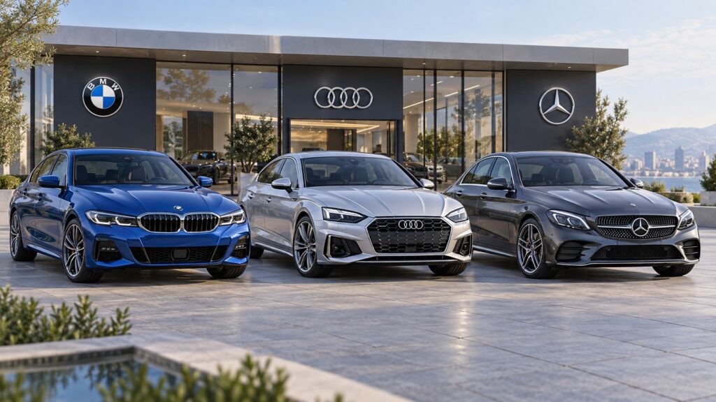 BMW, Audi i Mercedes — porównanie ofert