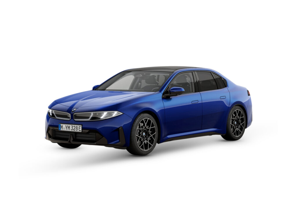 BMW i3 50 xDrive Limuzyna — niebieski — ujęcie 1