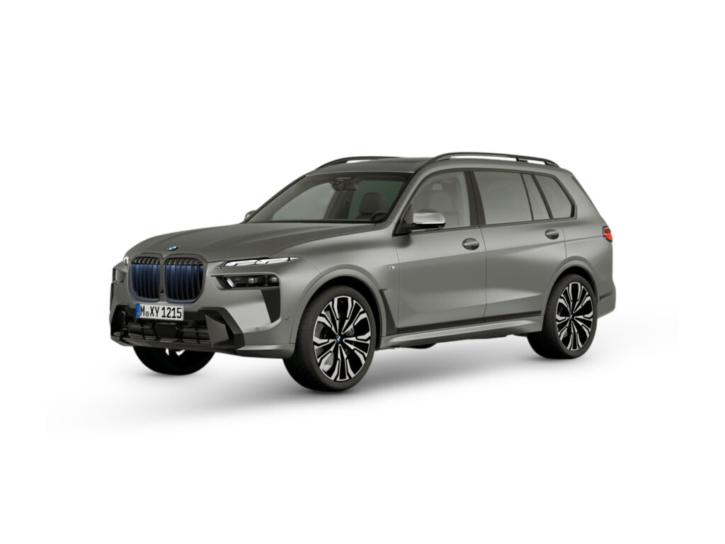 BMW X7 xDrive40d — niebieski — ujęcie 1