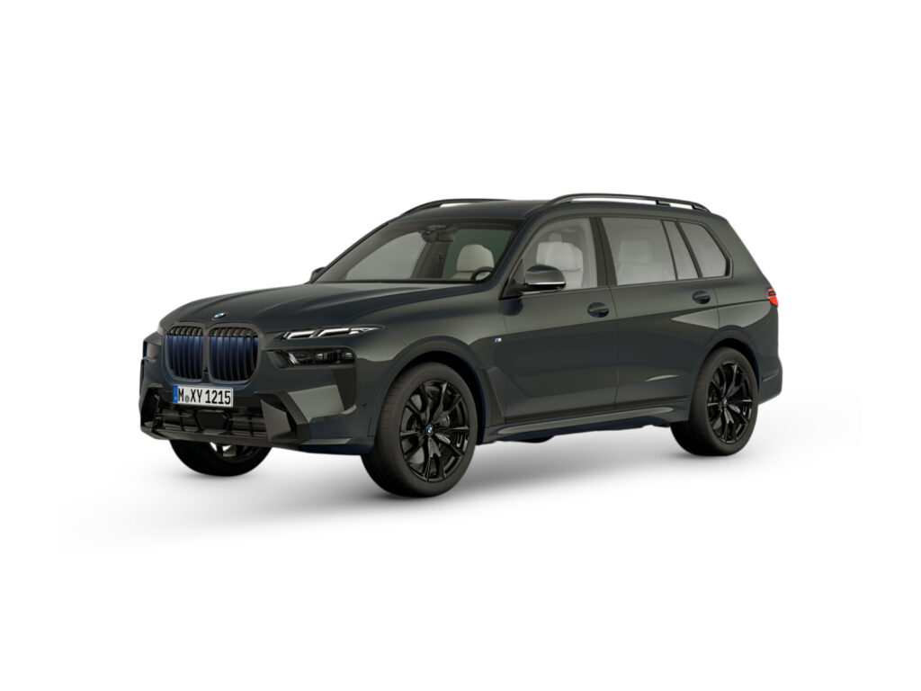 BMW X7 xDrive40d — niebieski — ujęcie 1