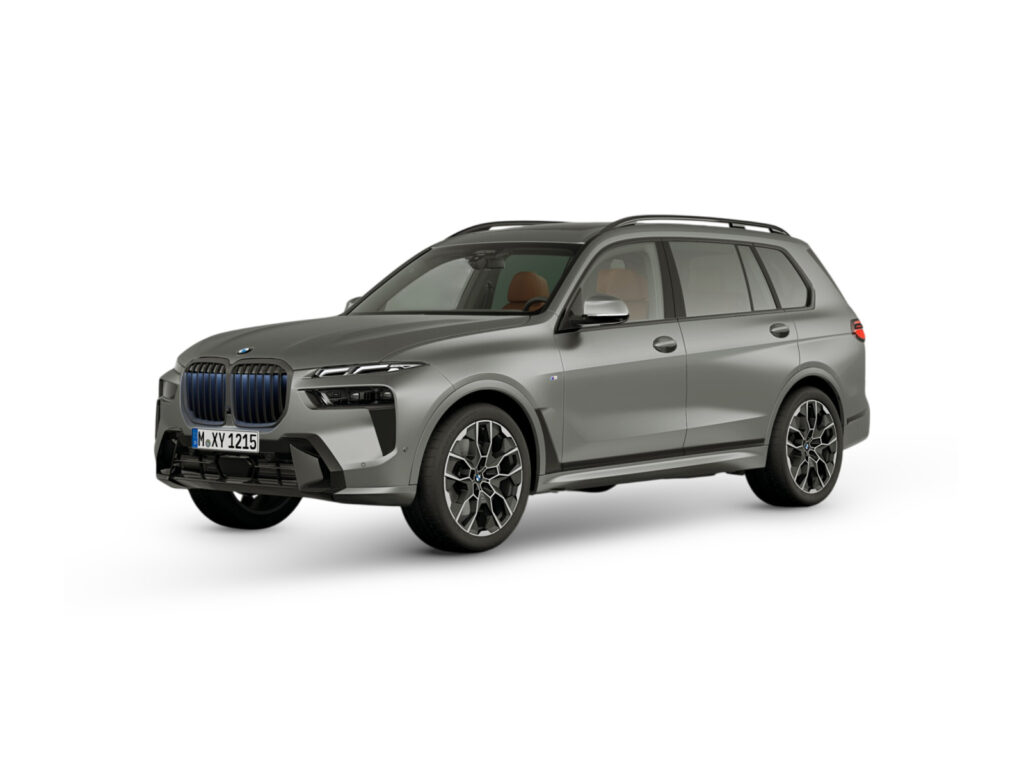 BMW X7 xDrive40d — niebieski — ujęcie 1