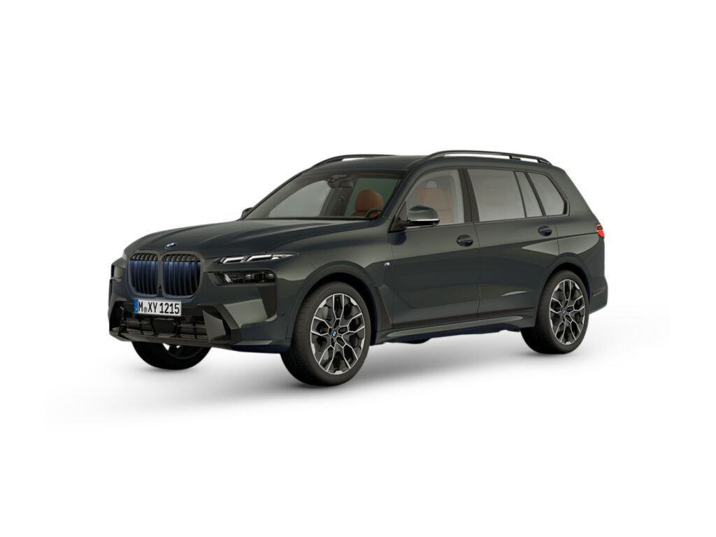 BMW X7 xDrive40d — niebieski — ujęcie 1