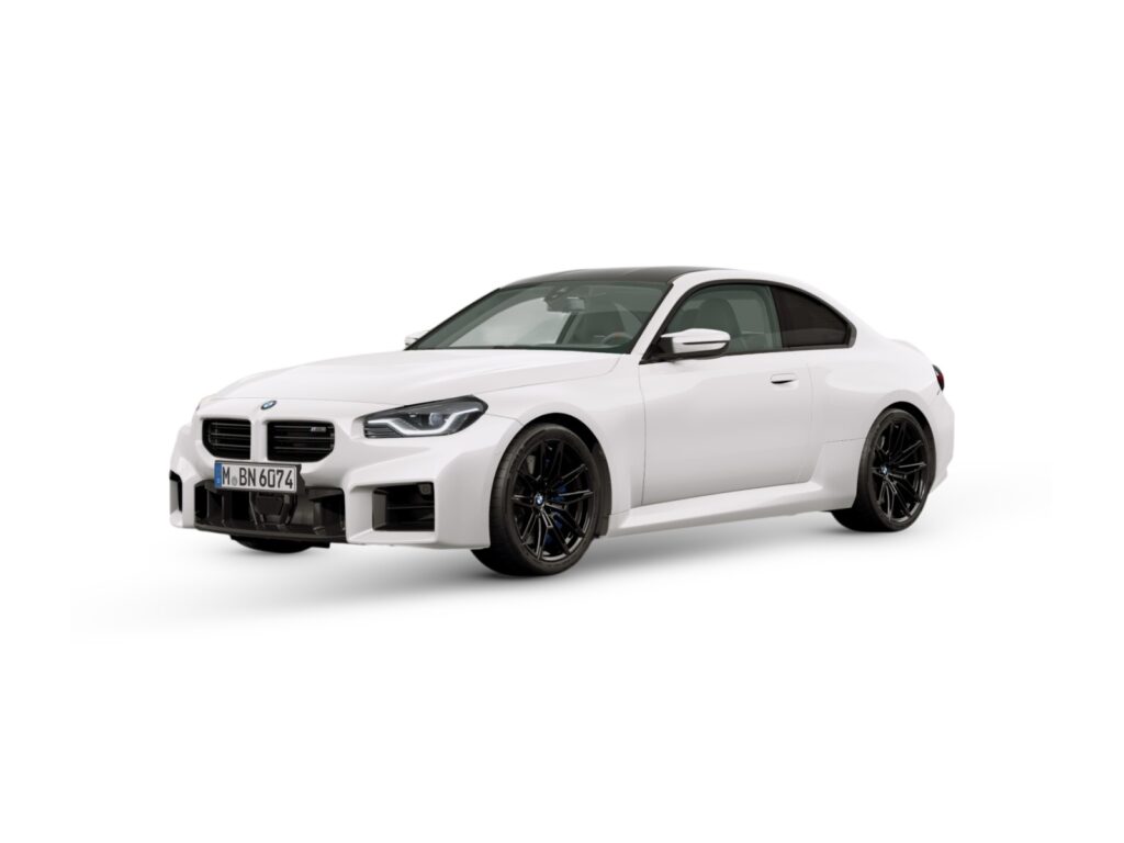 BMW M2 Coupé 480 KM — wizualizacja w kolorze białym — lakier Individual