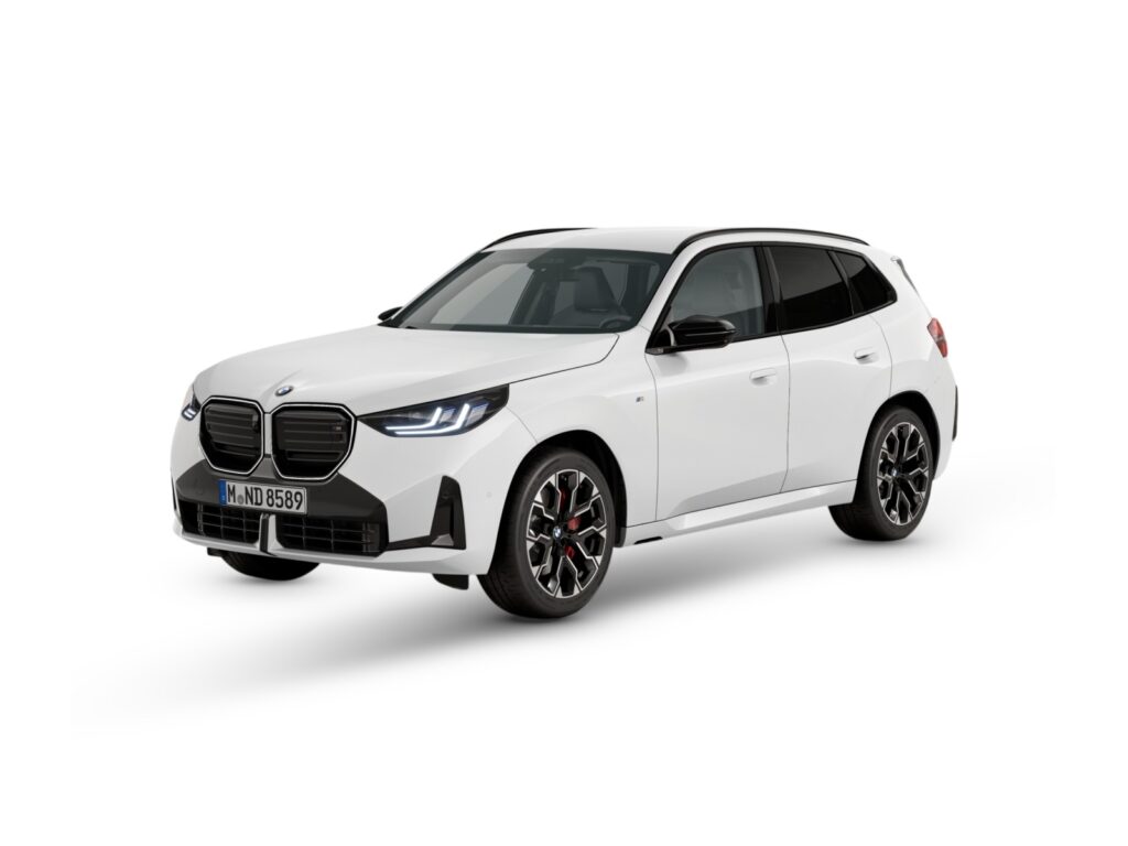 BMW X3 M50 xDrive 398 KM — wizualizacja w kolorze białym — lakier Individual